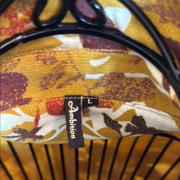 Ambition Floral Button-Up Jacket with 3/4 Sleeves - Picture 3 of 11